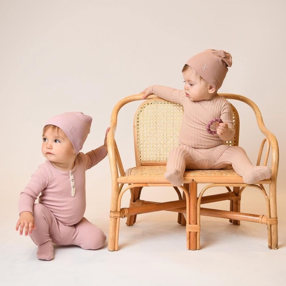 CUSTOM HAT SET Baby Butter Soft Ribbed Beanie Hat Luxury Nicessories - Picture 12 of 12